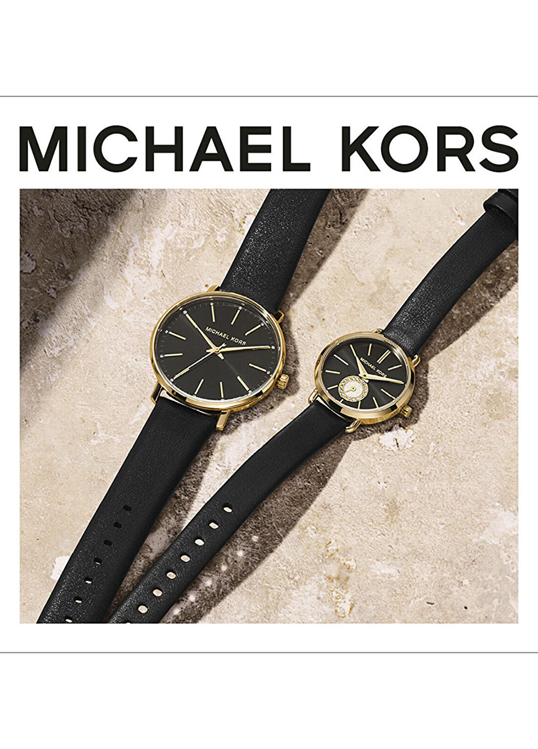 Michael Kors MK2747 Siyah Deri Kadın Kol Saati görsel 3