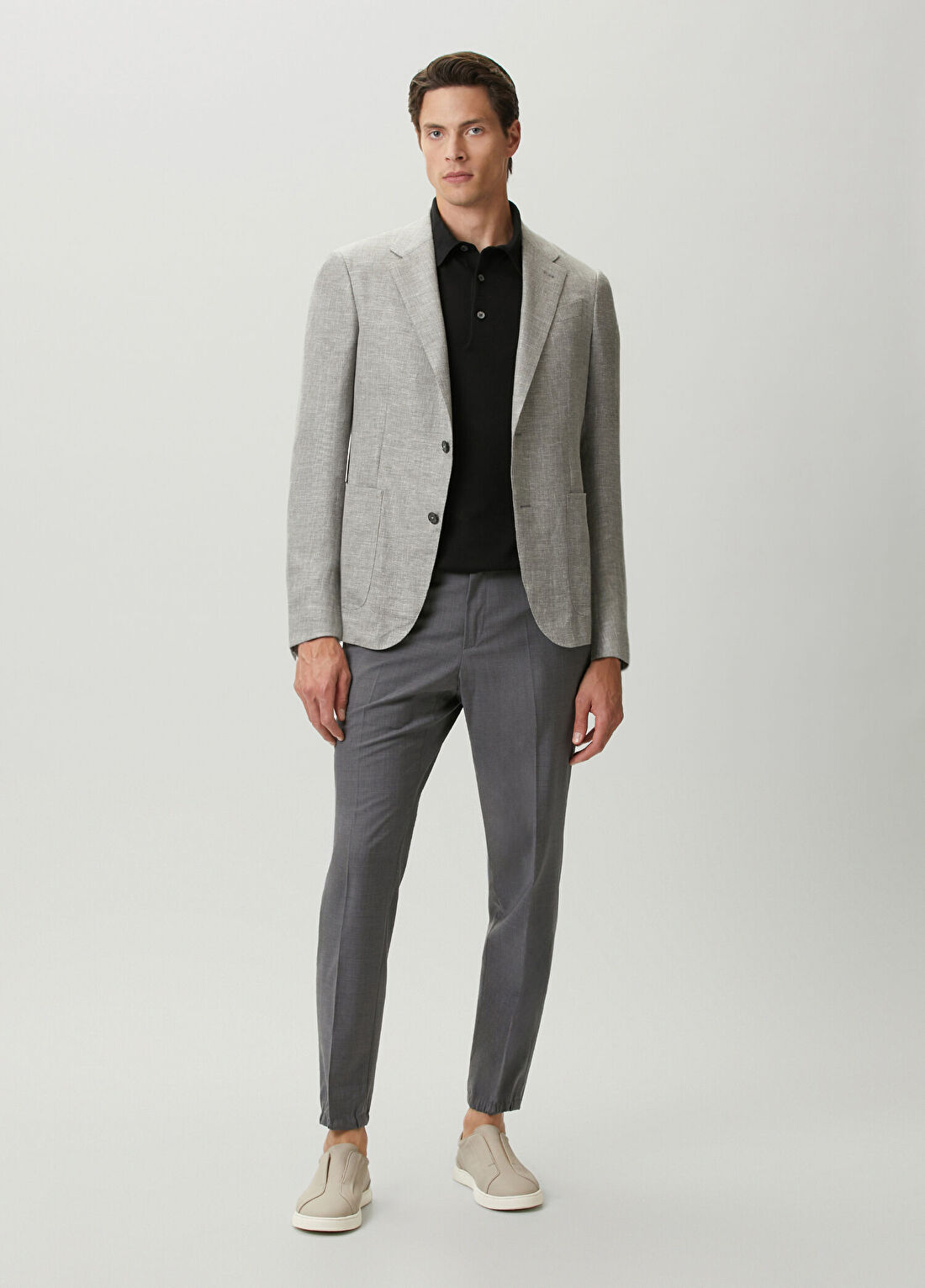 Zegna Gri Formal Ceket görsel 2