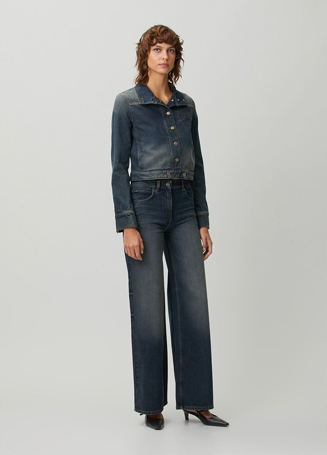Courreges Reedition Mavi Denim Ceket görsel 2