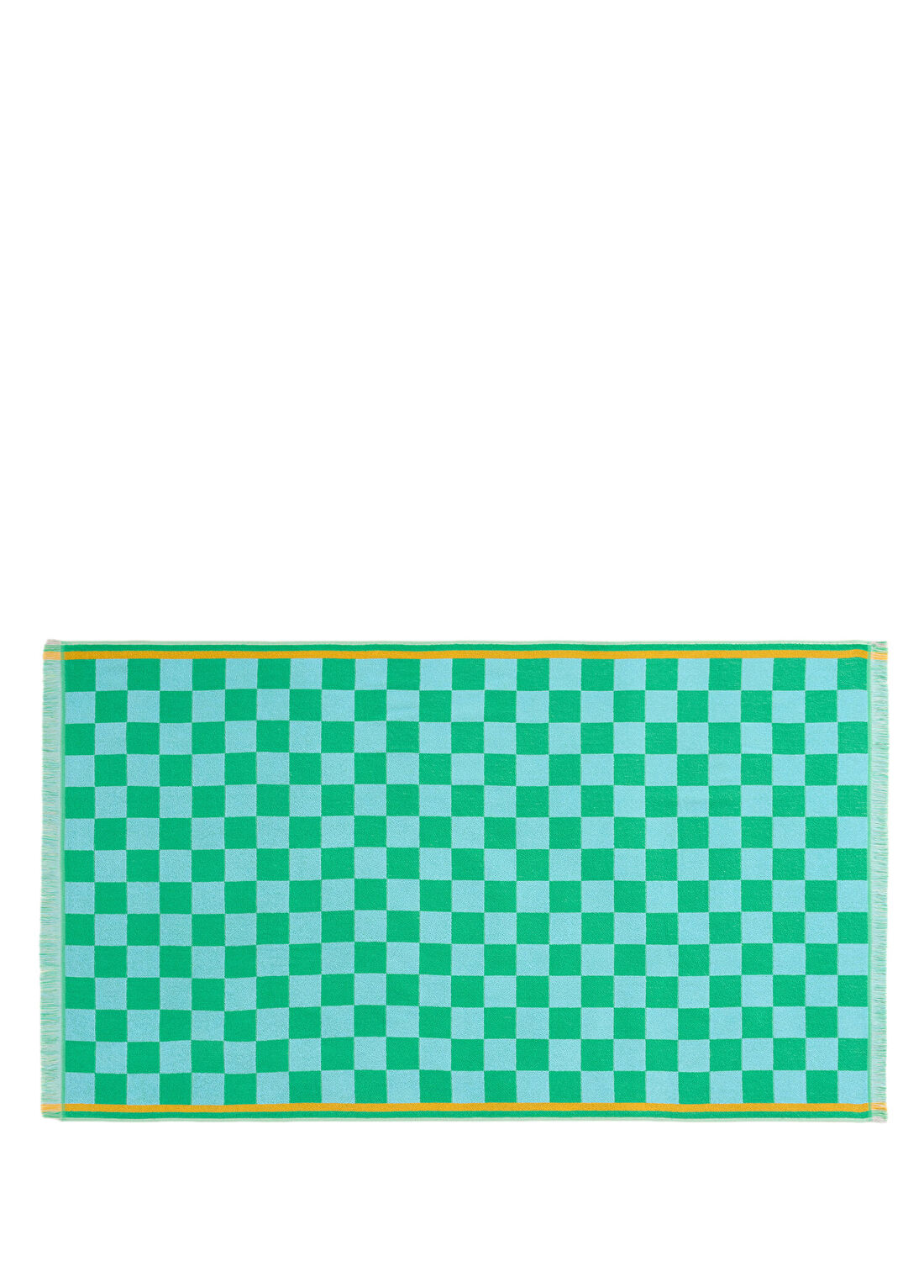 Zsa Zsa Zsu Vıseu Mavi Yeşil Pamuklu Unisex Plaj Havlusu 90 x 150 cm