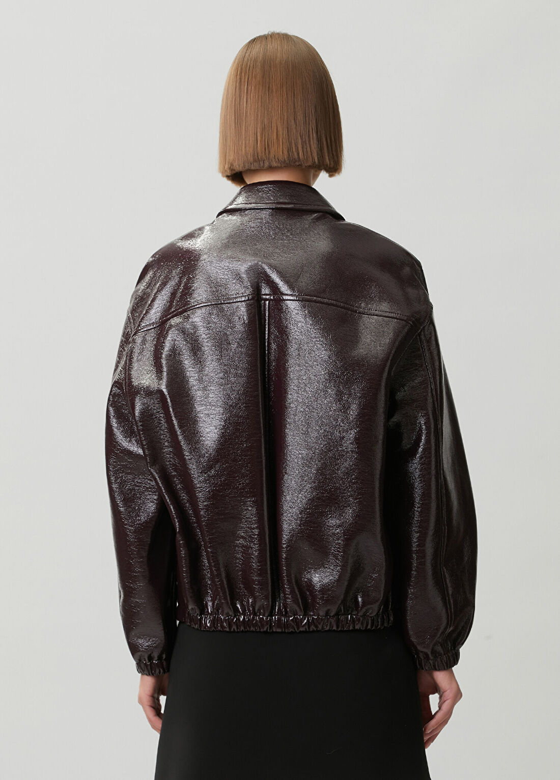 Courreges Mürdüm Vinil Bomber Mont görsel 4