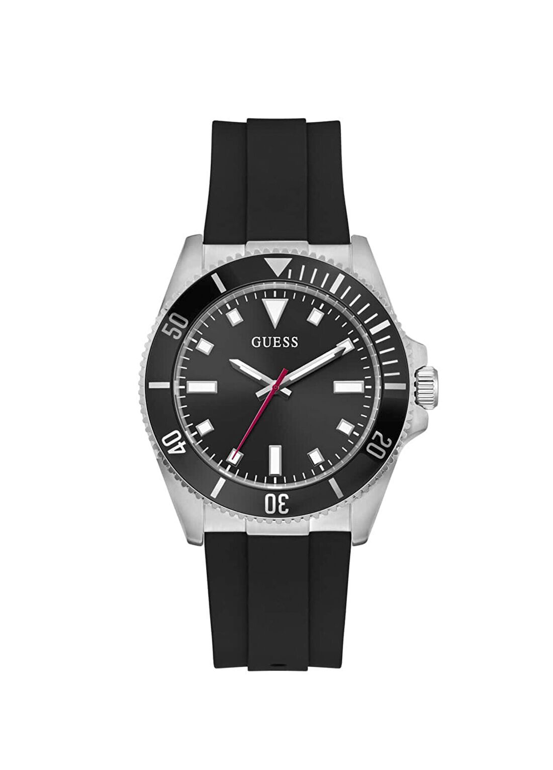 Guess GUGW0969G1 Siyah Silikon Erkek Kol Saati