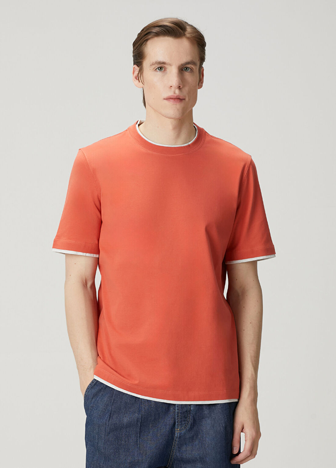 Brunello Cucinelli Açık Turuncu T-shirt