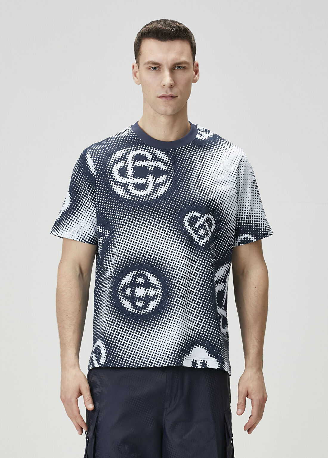 Casablanca Halftone Icon Lacivert T-shirt