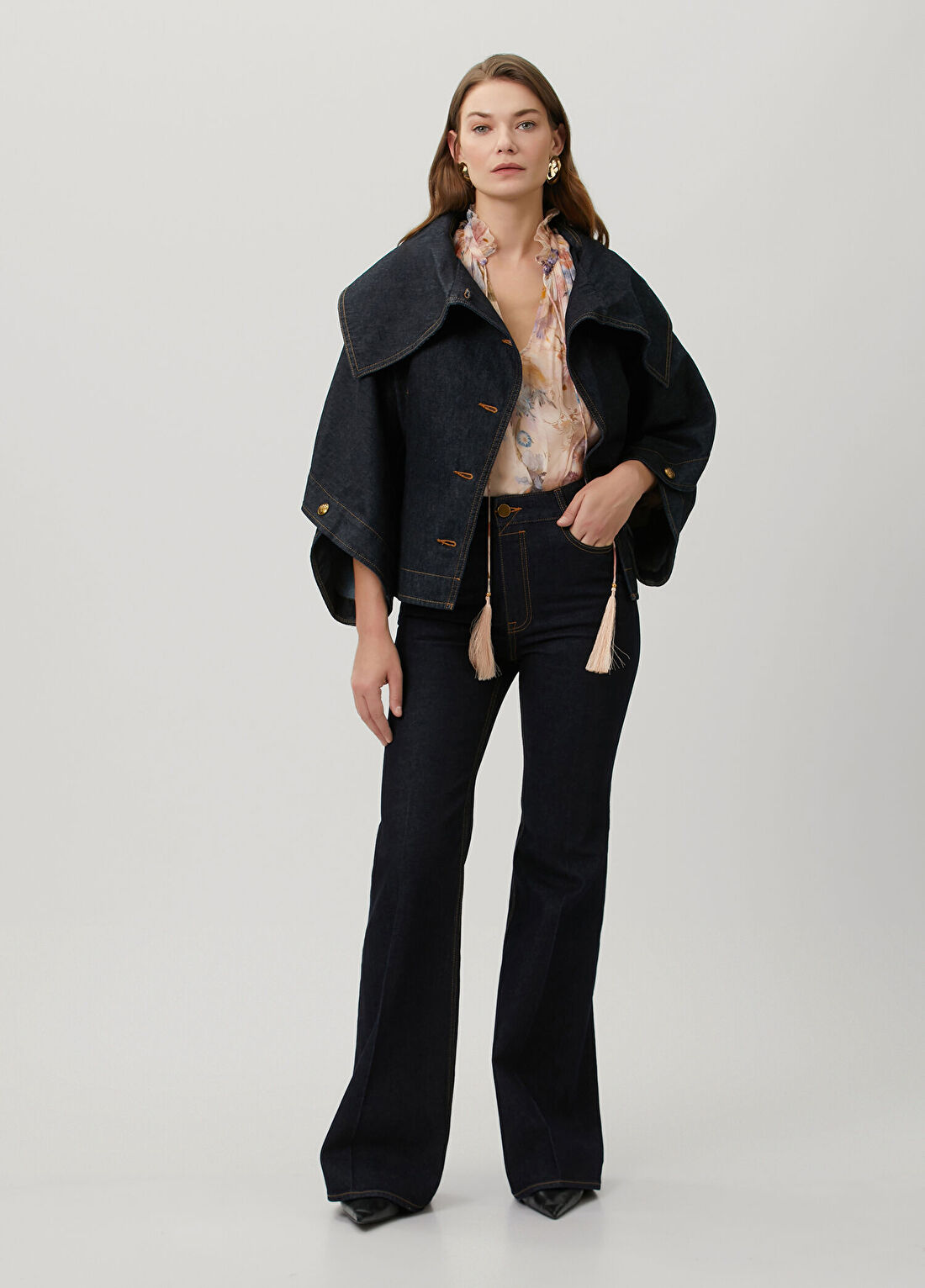 Zimmermann Valiant Lacivert Denim Ceket görsel 2