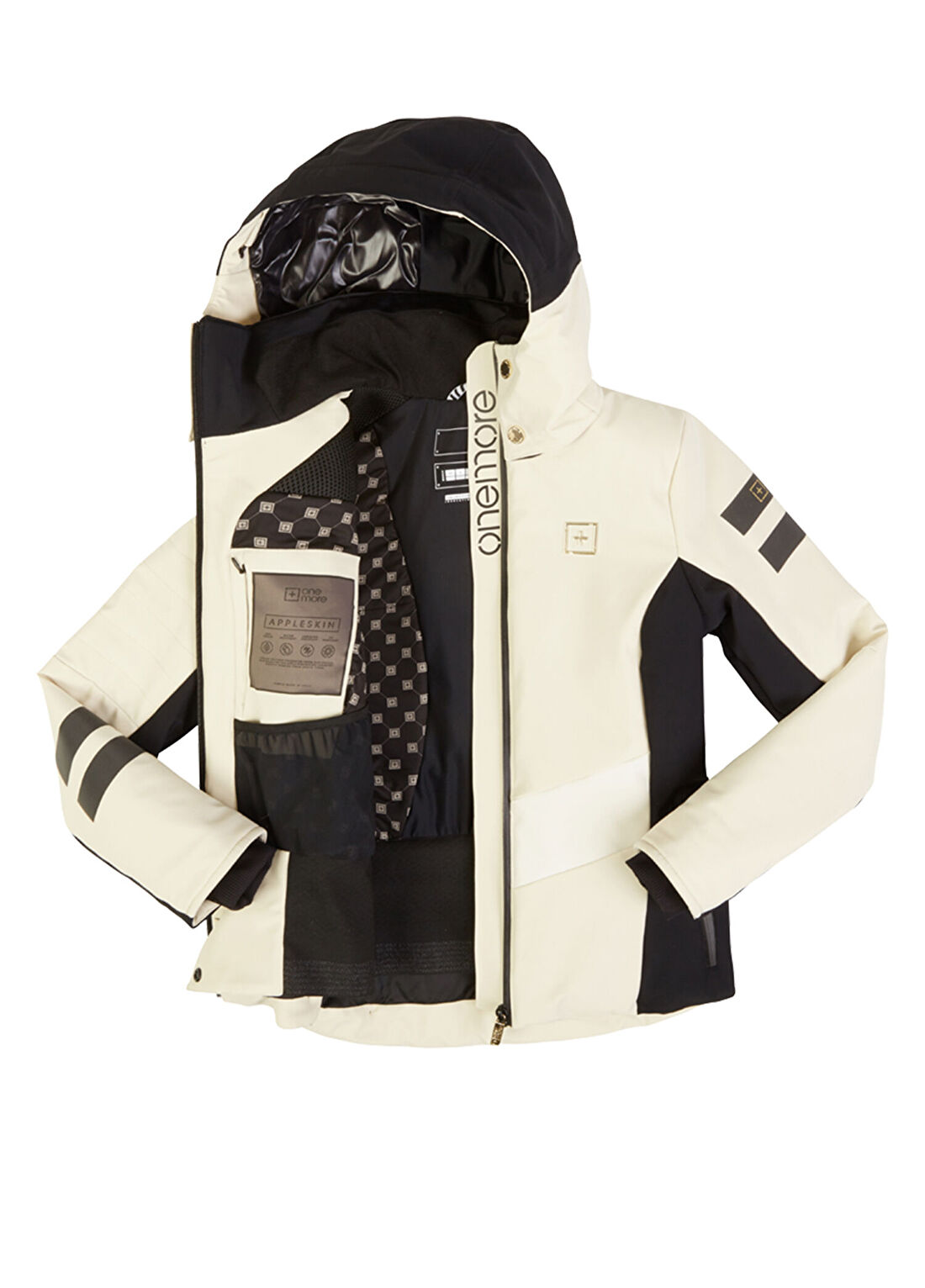 Onemore Mont 151 Insulated Ski Jacket Açık Krem Kadın Kayak Montu görsel 3