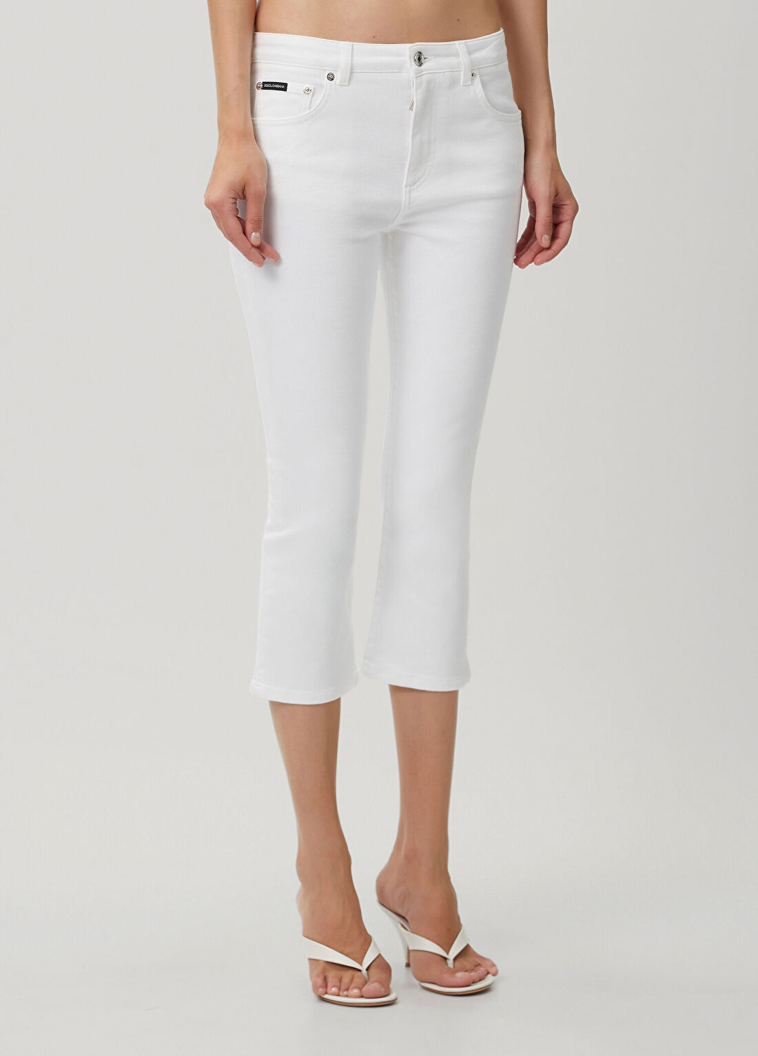 Dolce&Gabbana Beyaz Jean Pantolon görsel 3