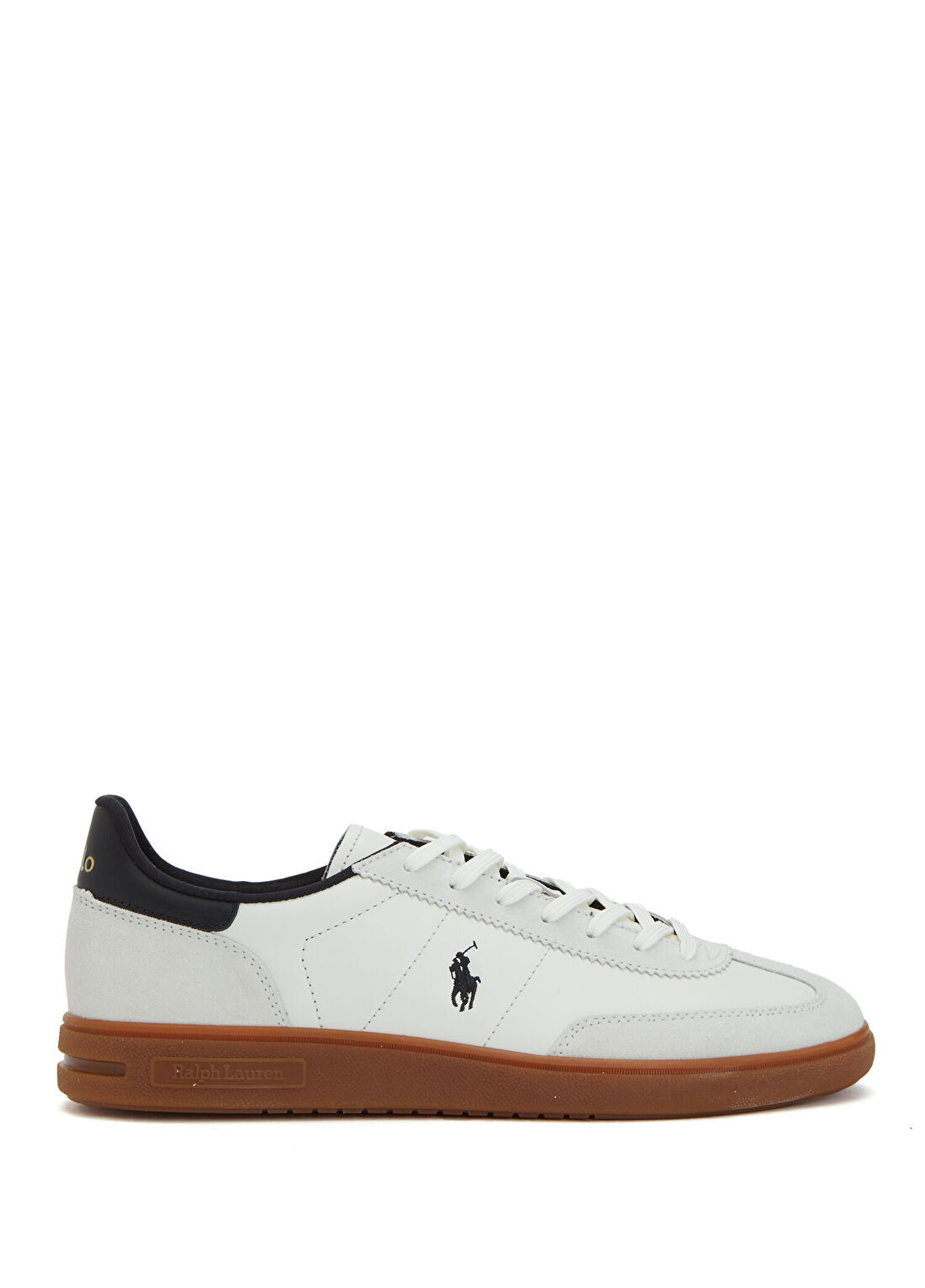 Polo Ralph Lauren Polo Sport Siyah Beyaz Erkek Deri Sneaker