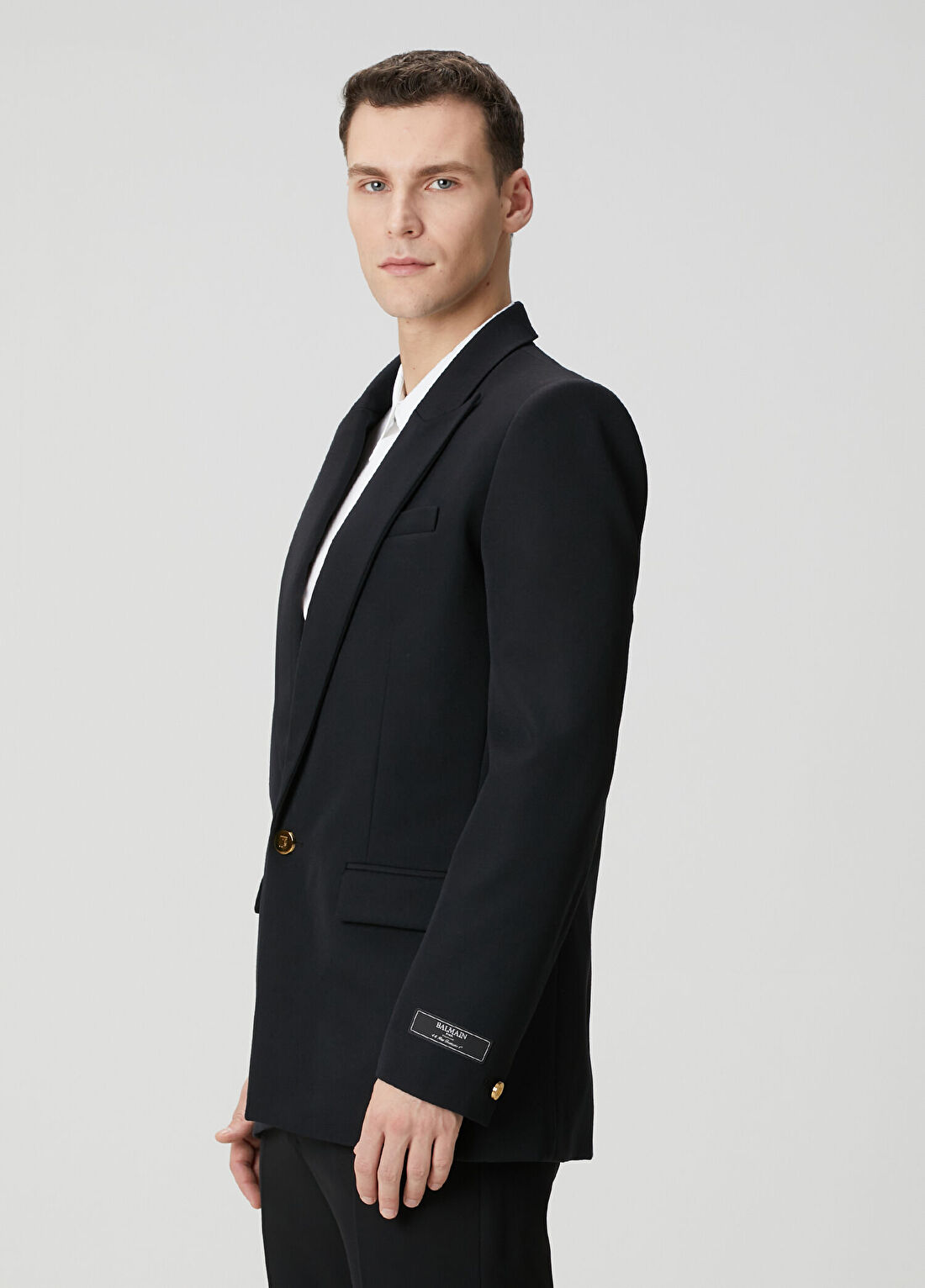 Balmain Siyah Yün Ceket görsel 3
