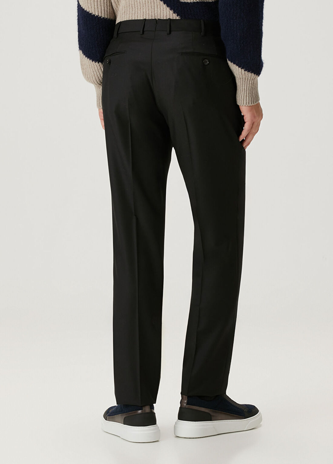 Zegna Siyah Yün Pantolon görsel 3