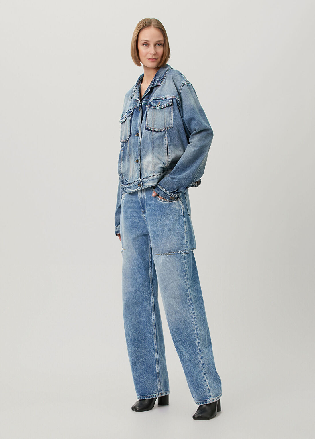 Maison Margiela Mavi Denim Ceket görsel 2