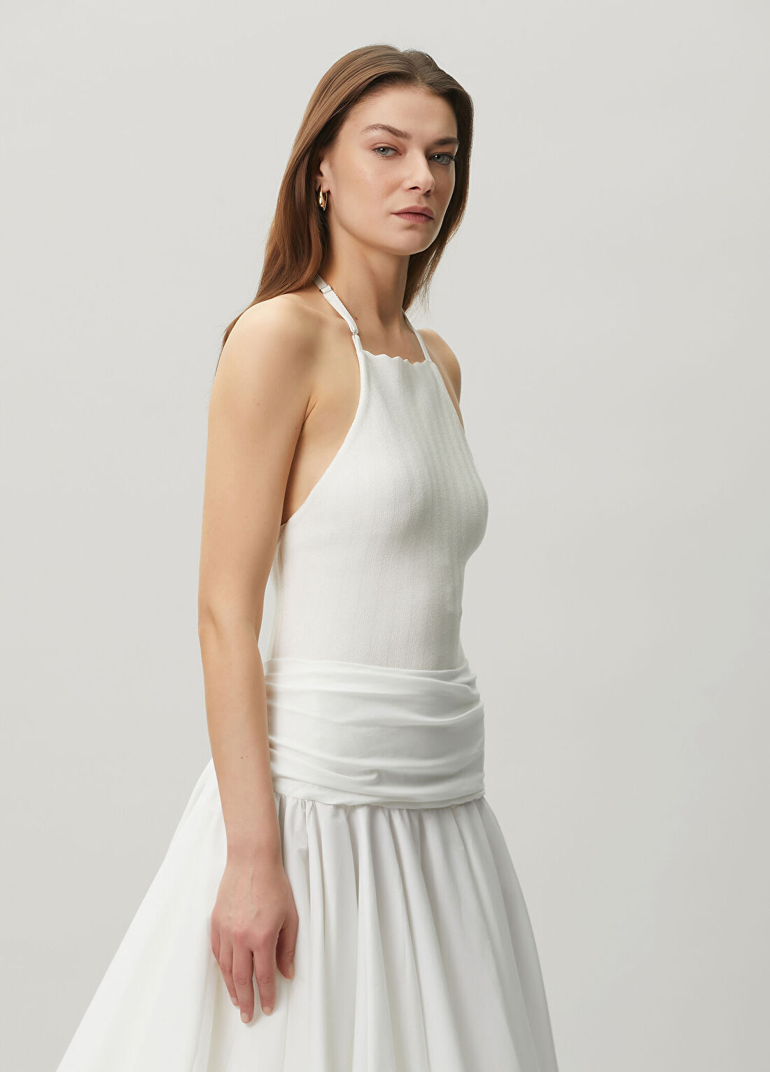Jacquemus La Mille Tablier Krem Triko görsel 3