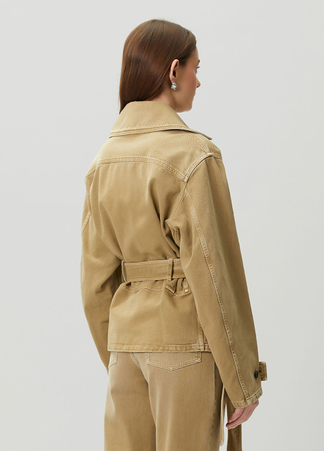 Retori Camel Denim Ceket görsel 4