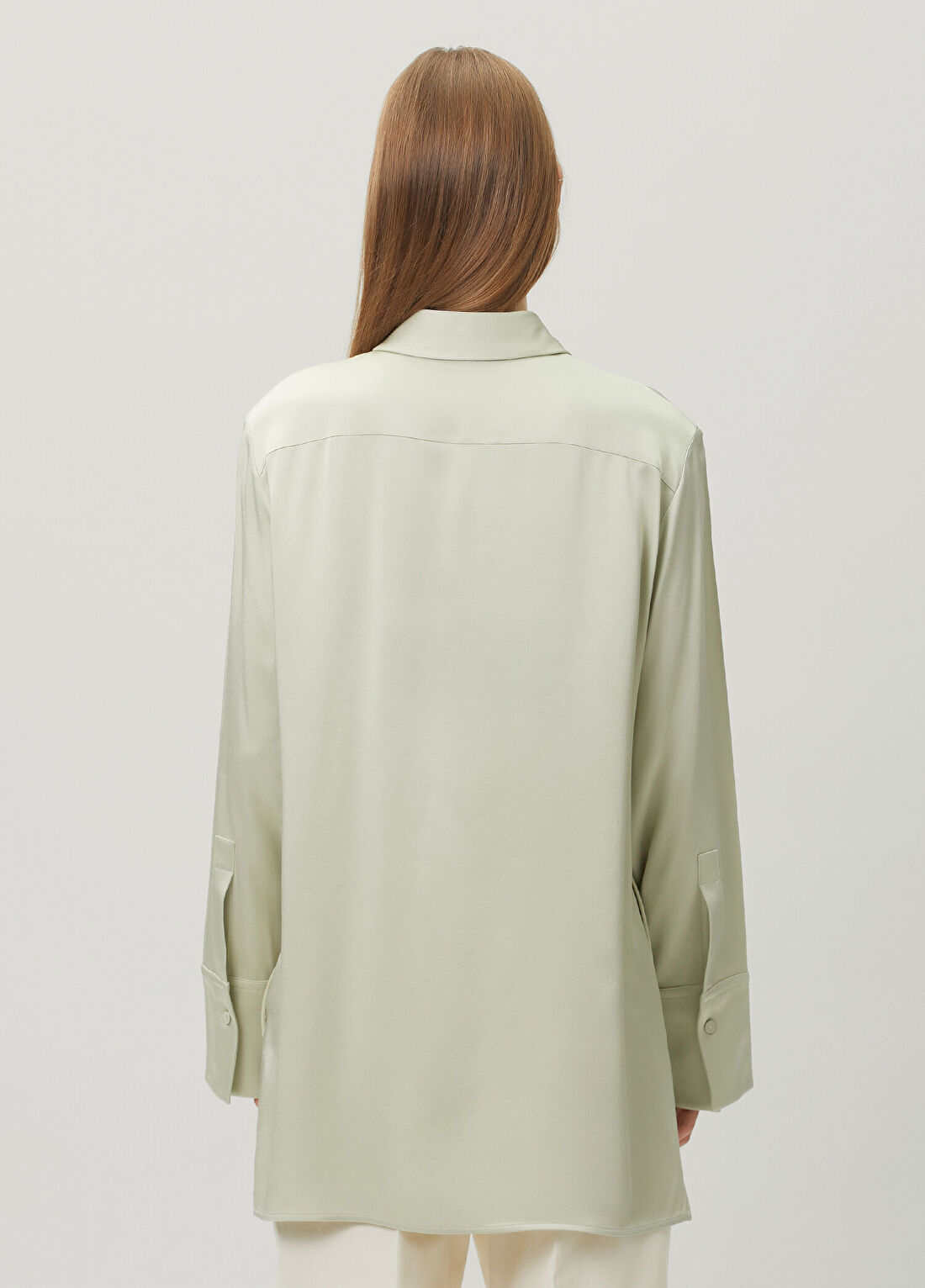 Jil Sander Yeşil Gömlek görsel 4