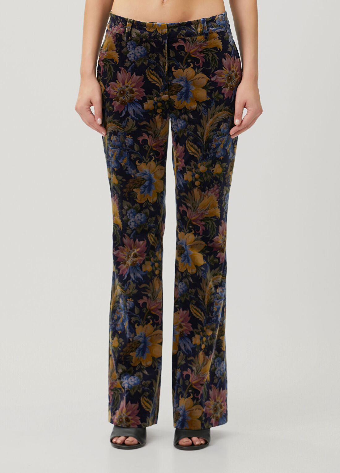 Etro Colorblocked Çiçek Desenli Pantolon görsel 2