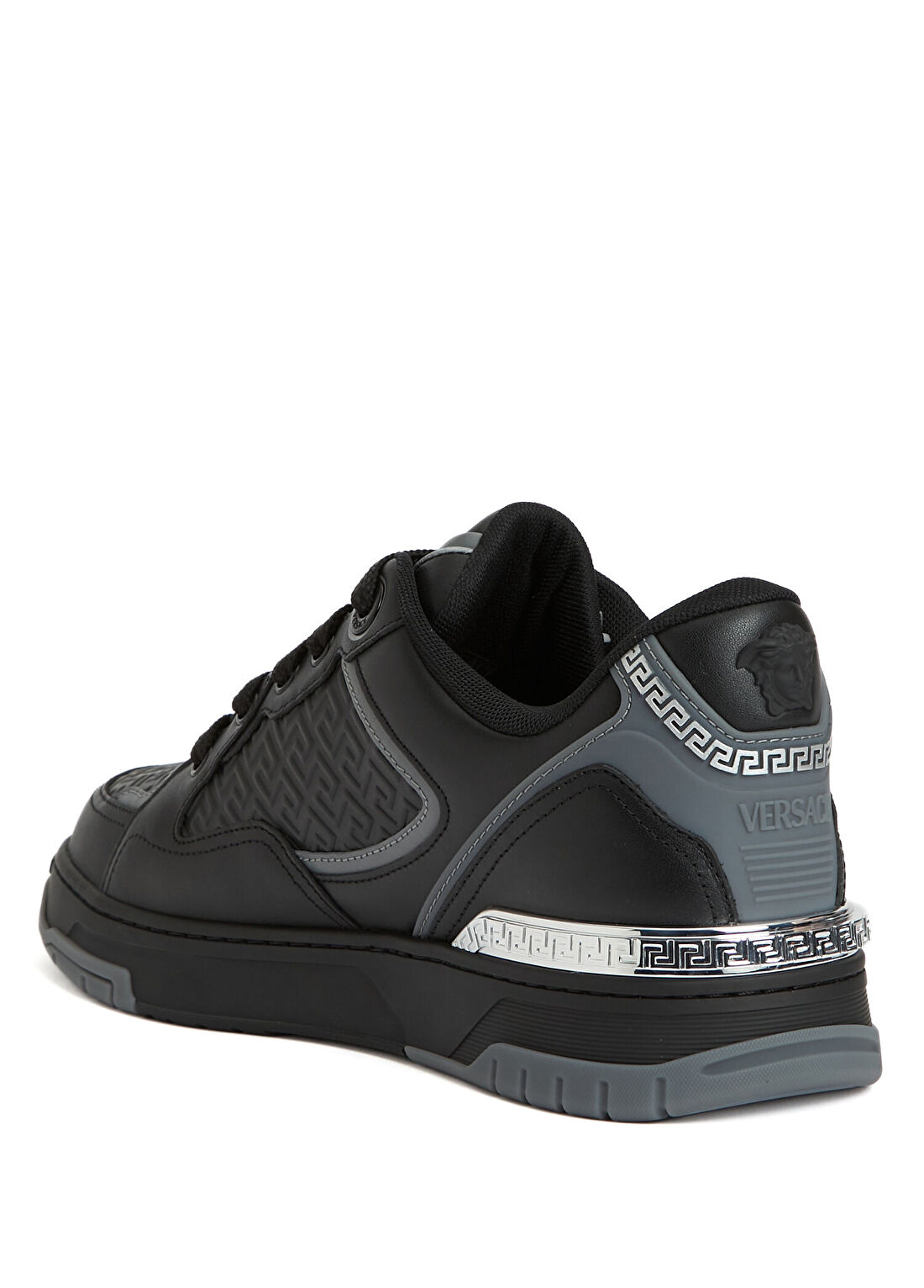 Versace Siyah Erkek Deri Sneaker görsel 3