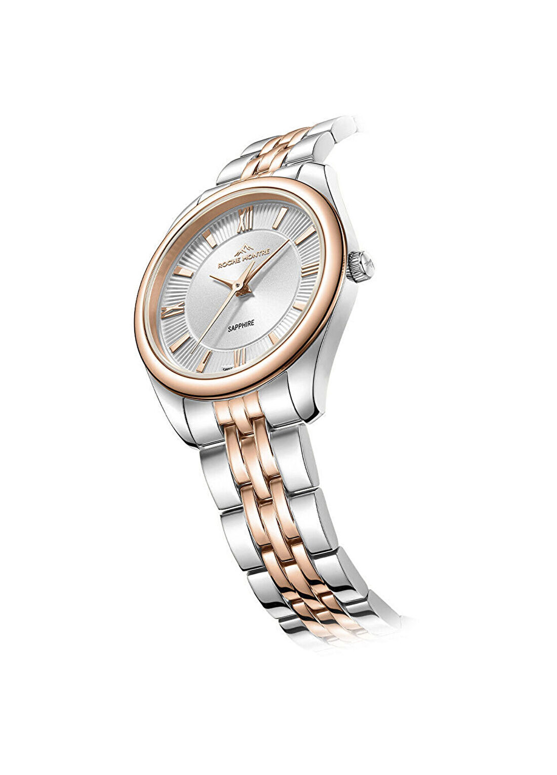 Roche Montre RML7000-03 Metalik Gri Rose Gold Çelik Kadın Kol Saati görsel 3