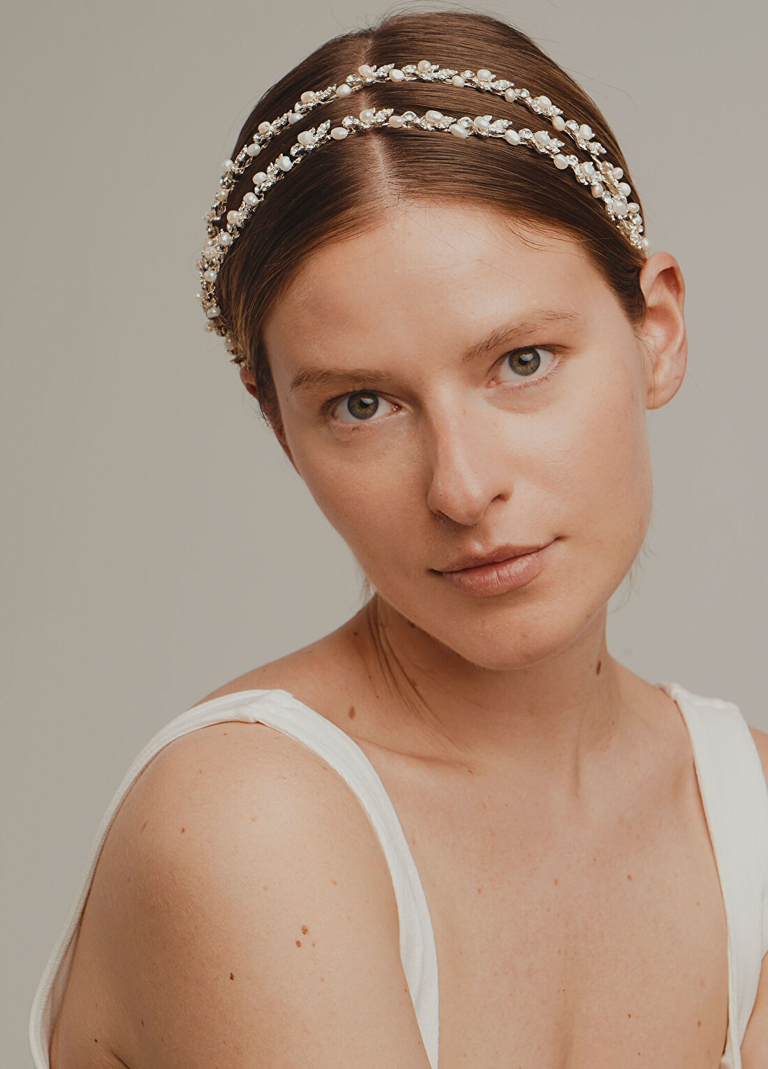 Meriç Tanın Liana Headband Gümüş Kadın Saç Aksesuarı görsel 3