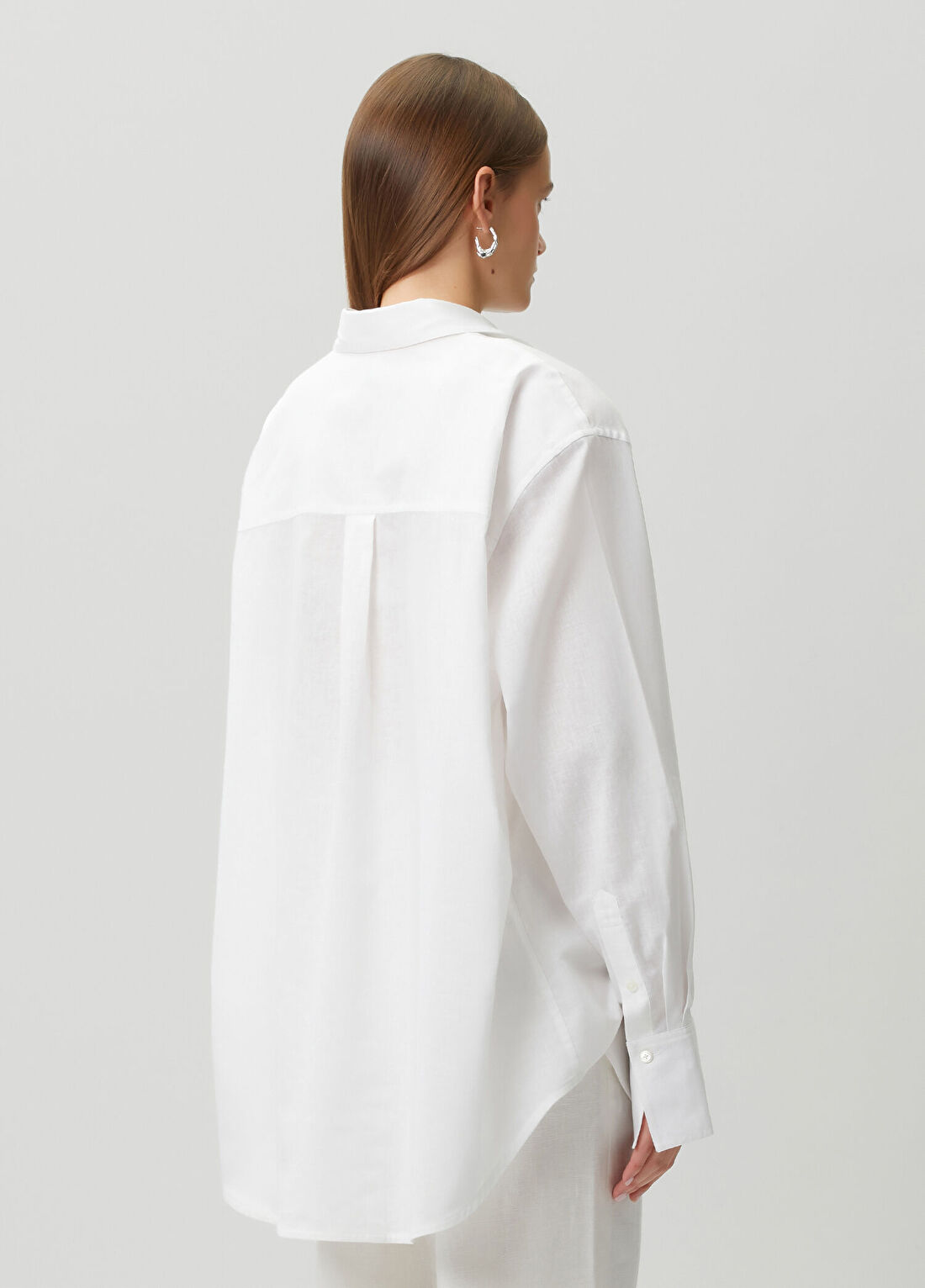 Toteme Oversized Beyaz Gömlek görsel 4