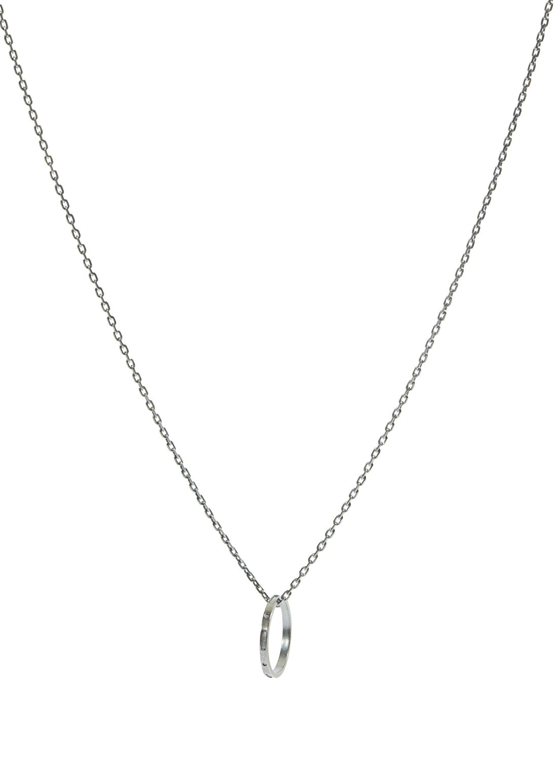 AtolyeWolf Ring Cable Siyah Erkek Gümüş Kolye