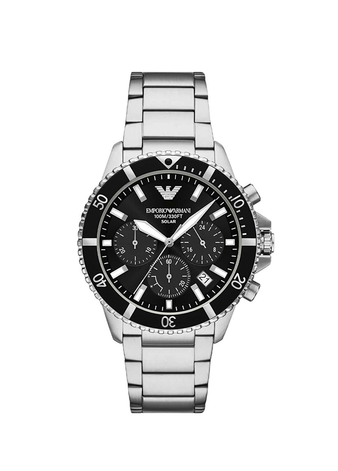 Emporio Armani AR11739 Metalik Gri Çelik Erkek Kol Saati