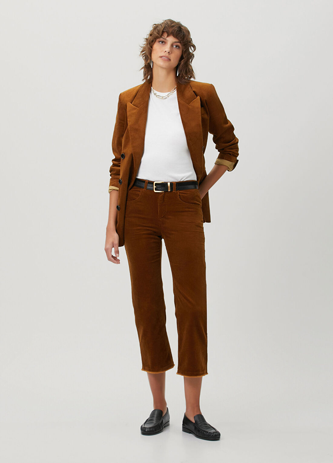 Marant Etoile Ruthie Kahverengi Kadife Pantolon