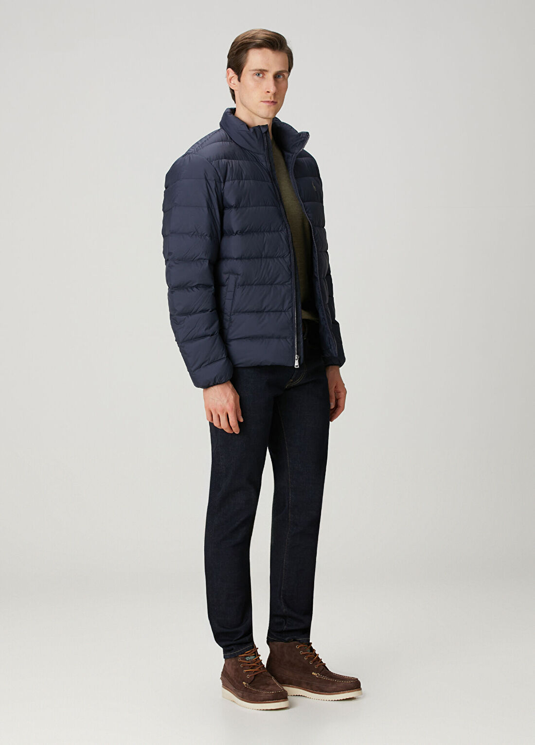 Polo Ralph Lauren Lacivert Puff Mont görsel 2
