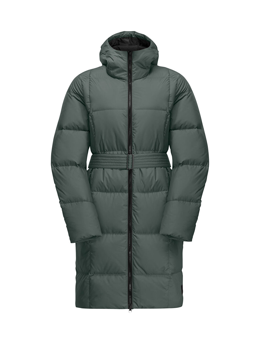 Jack Wolfskin Frozen Lake W Yeşil Kapüşonlu Kadın Spor Mont