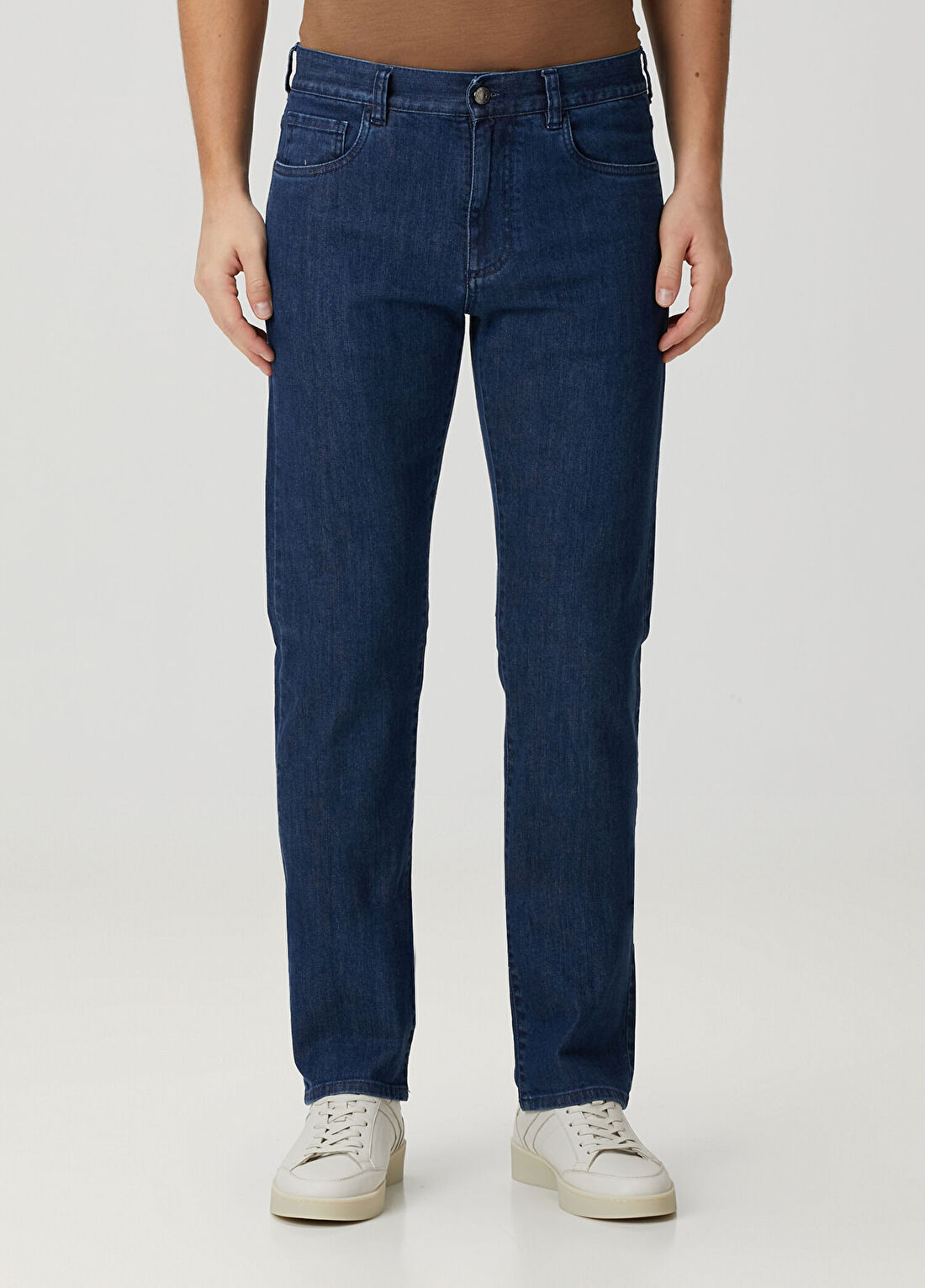 Canali Mavi Jean Pantolon görsel 2