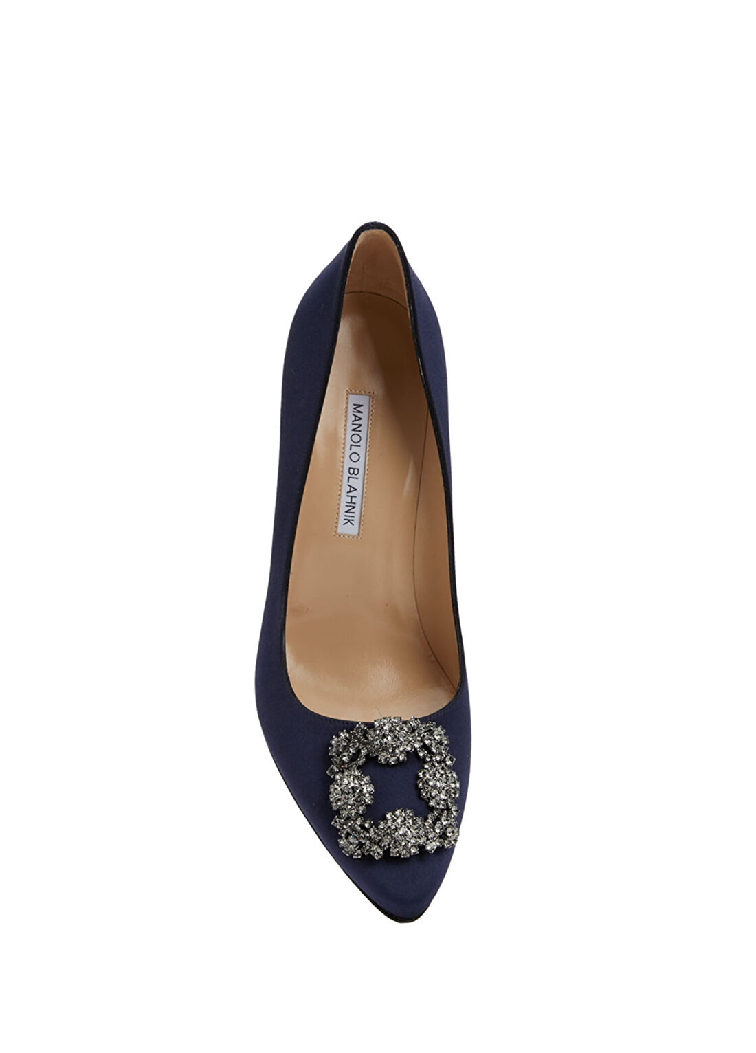 Manolo Blahnik Hangisi Lacivert Topuklu Ayakkabı görsel 4