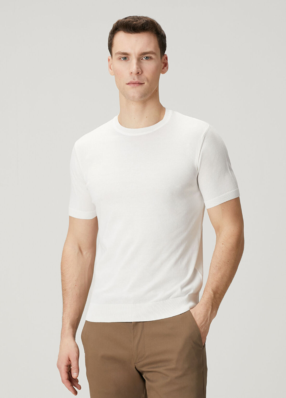 Pal Zileri Beyaz Basic T-shirt