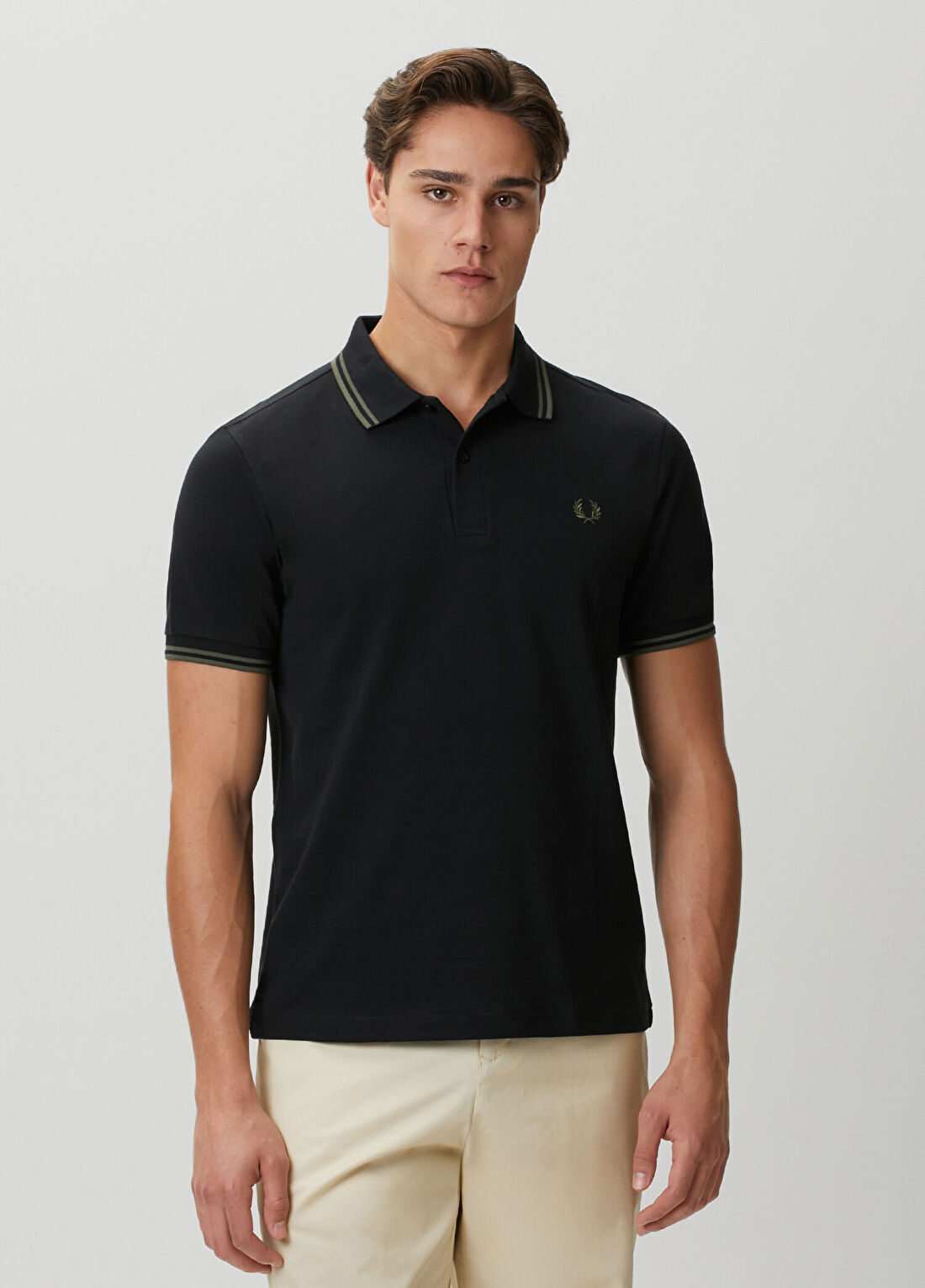 Fred Perry Twin Tipped Siyah Polo Yaka T-shirt