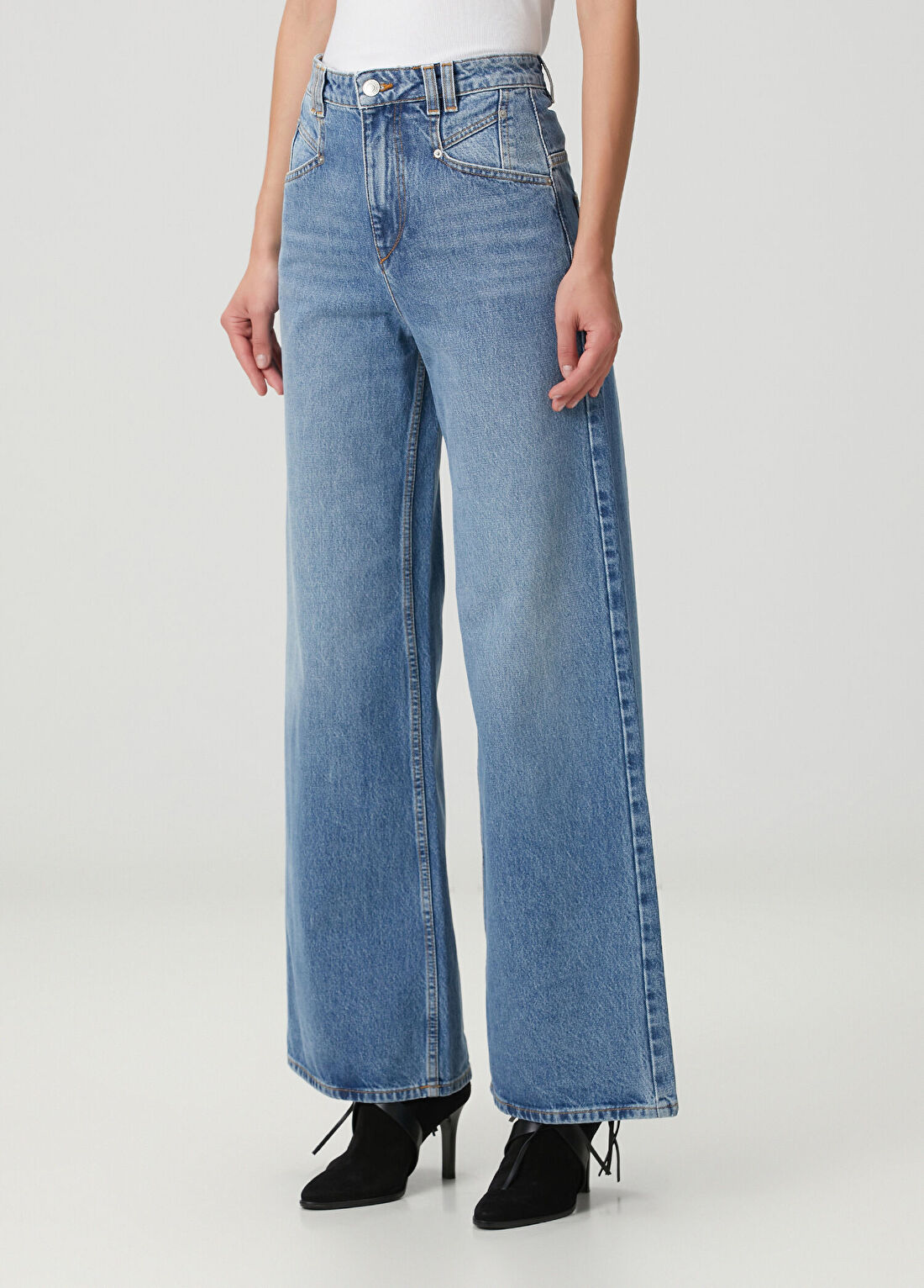 Isabel Marant Lemony Mavi Jean Pantolon görsel 3