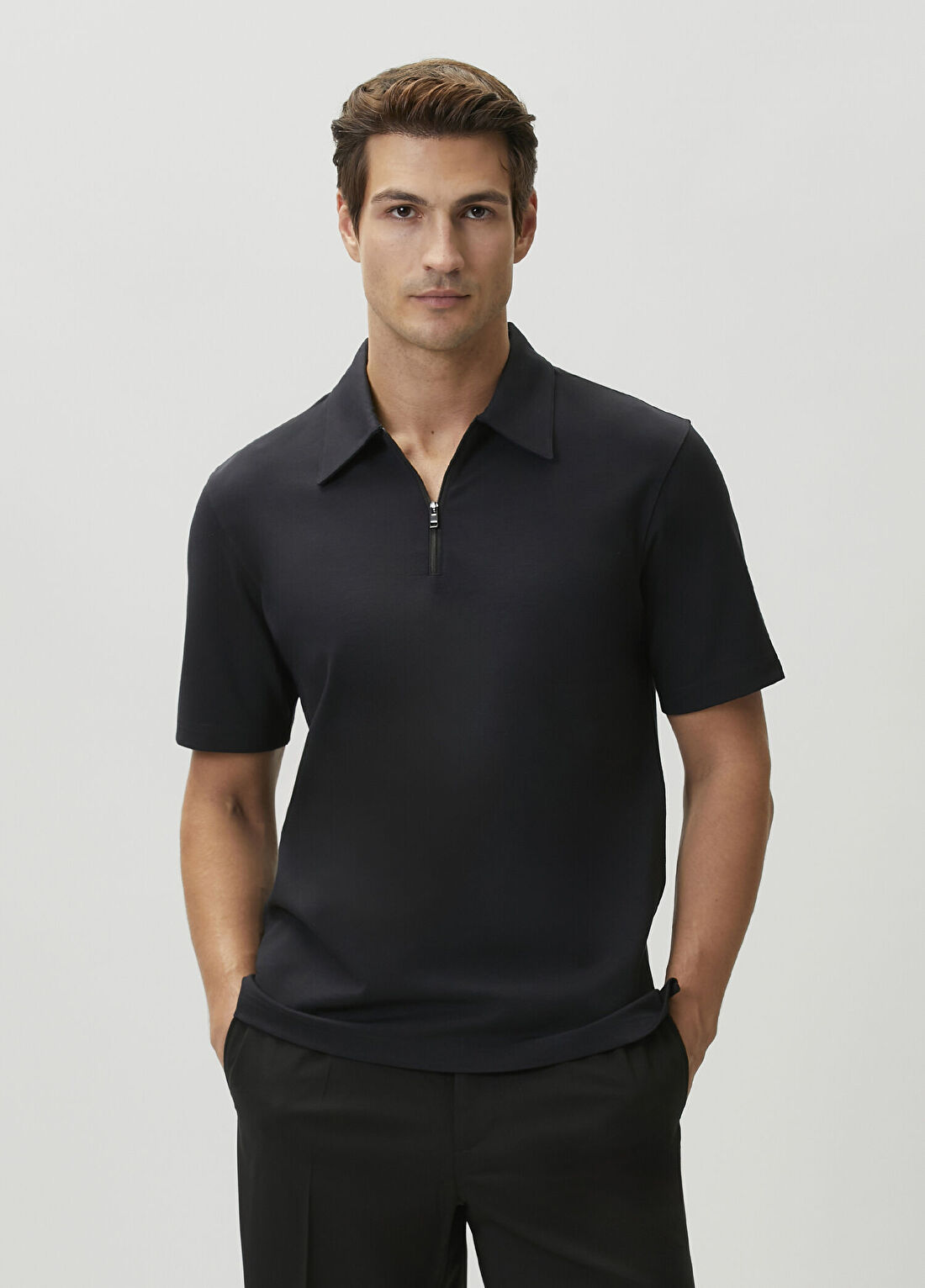 Theory Siyah Polo Yaka T-shirt