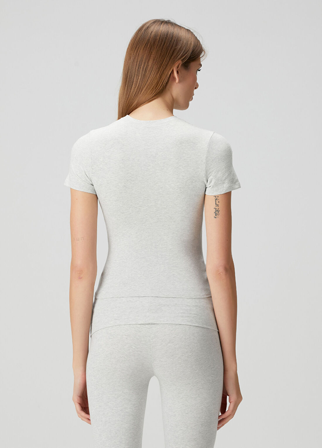 Skims Gri T-shirt görsel 4