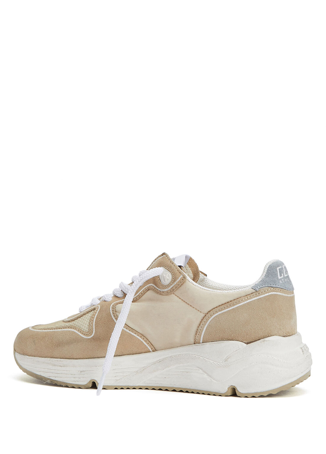 Golden Goose Running Bej Kadın Deri Sneaker görsel 3
