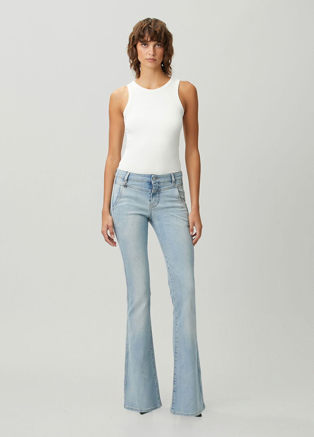 Amiri Mavi Flared Jean Pantolon