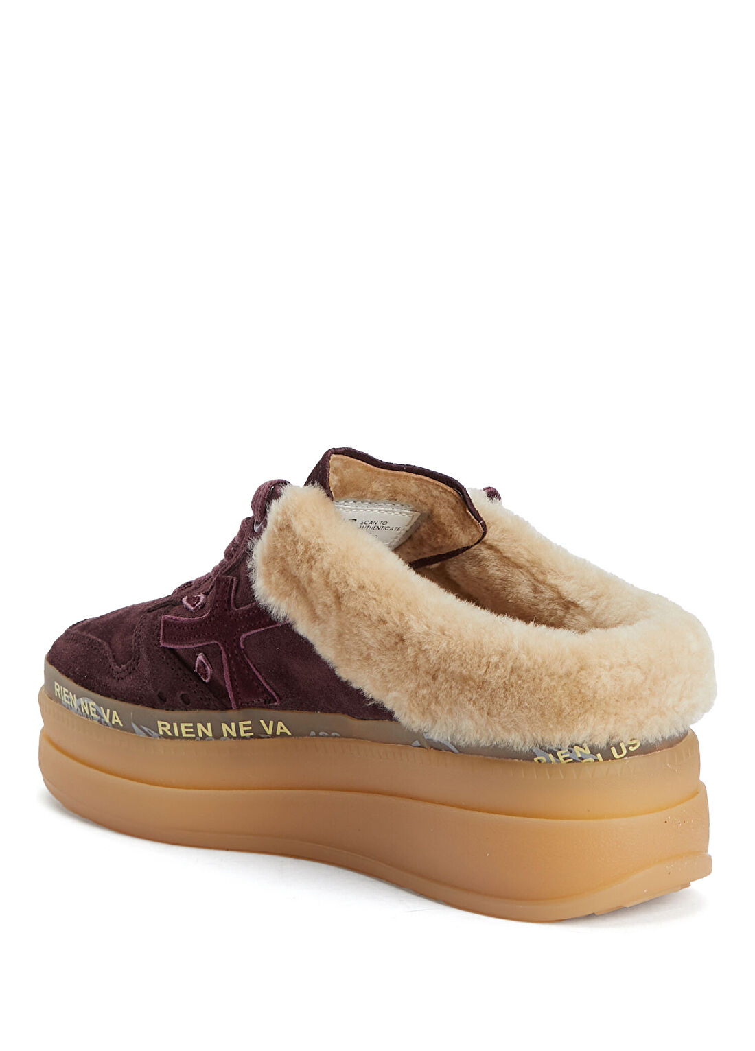 Premiata Micol Bordo Kadın Deri Sneaker görsel 3