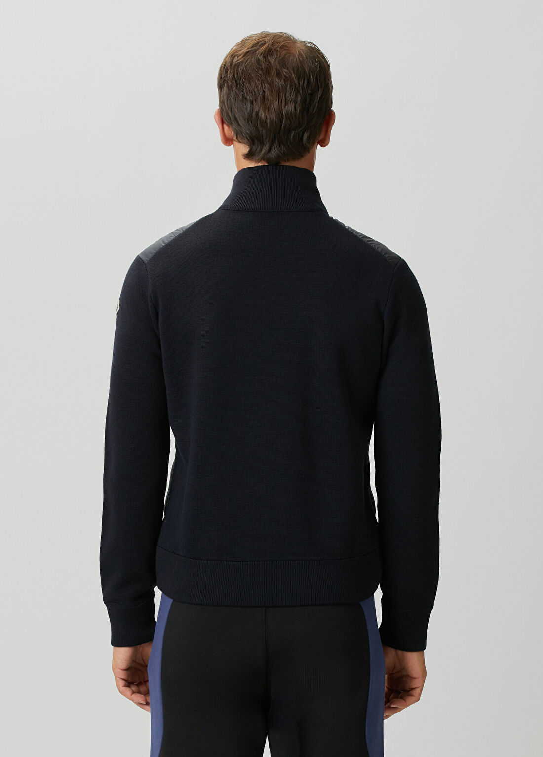 Moncler Lacivert Yün Mont görsel 4