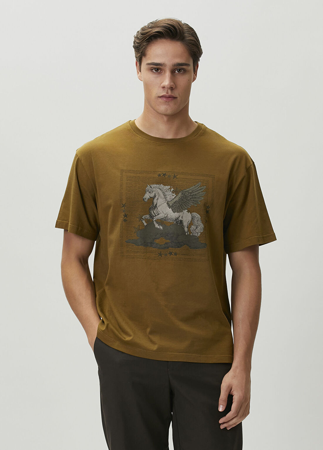 Etro Yeşil Grafik Baskılı T-shirt