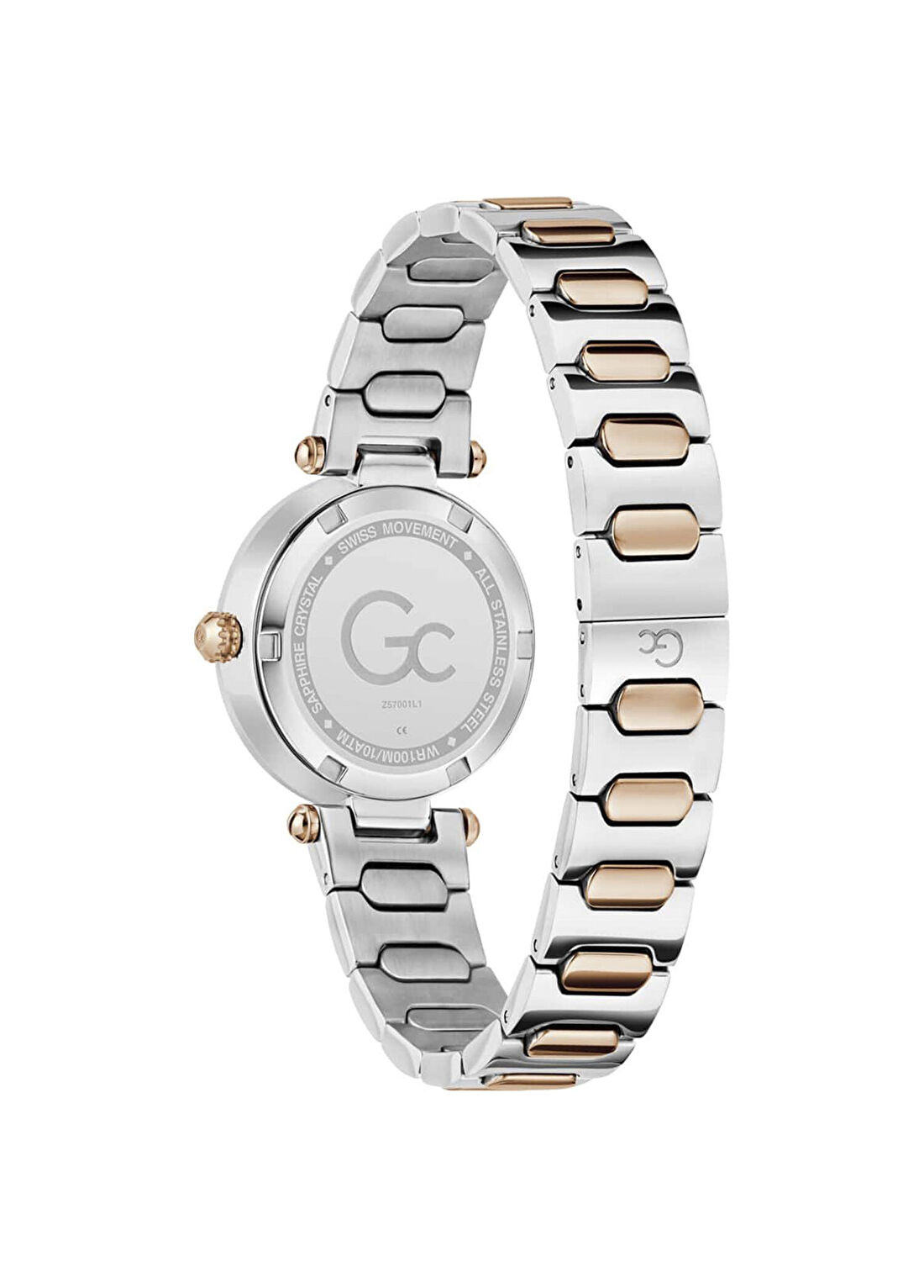 GCZ57001L1 Vogue Cable Mini Metalik Gri Rose Gold Çelik Kadın Kol Saati görsel 3