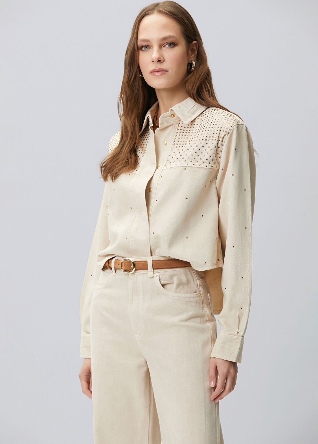 Network Bej Hotfixli Denim Mont