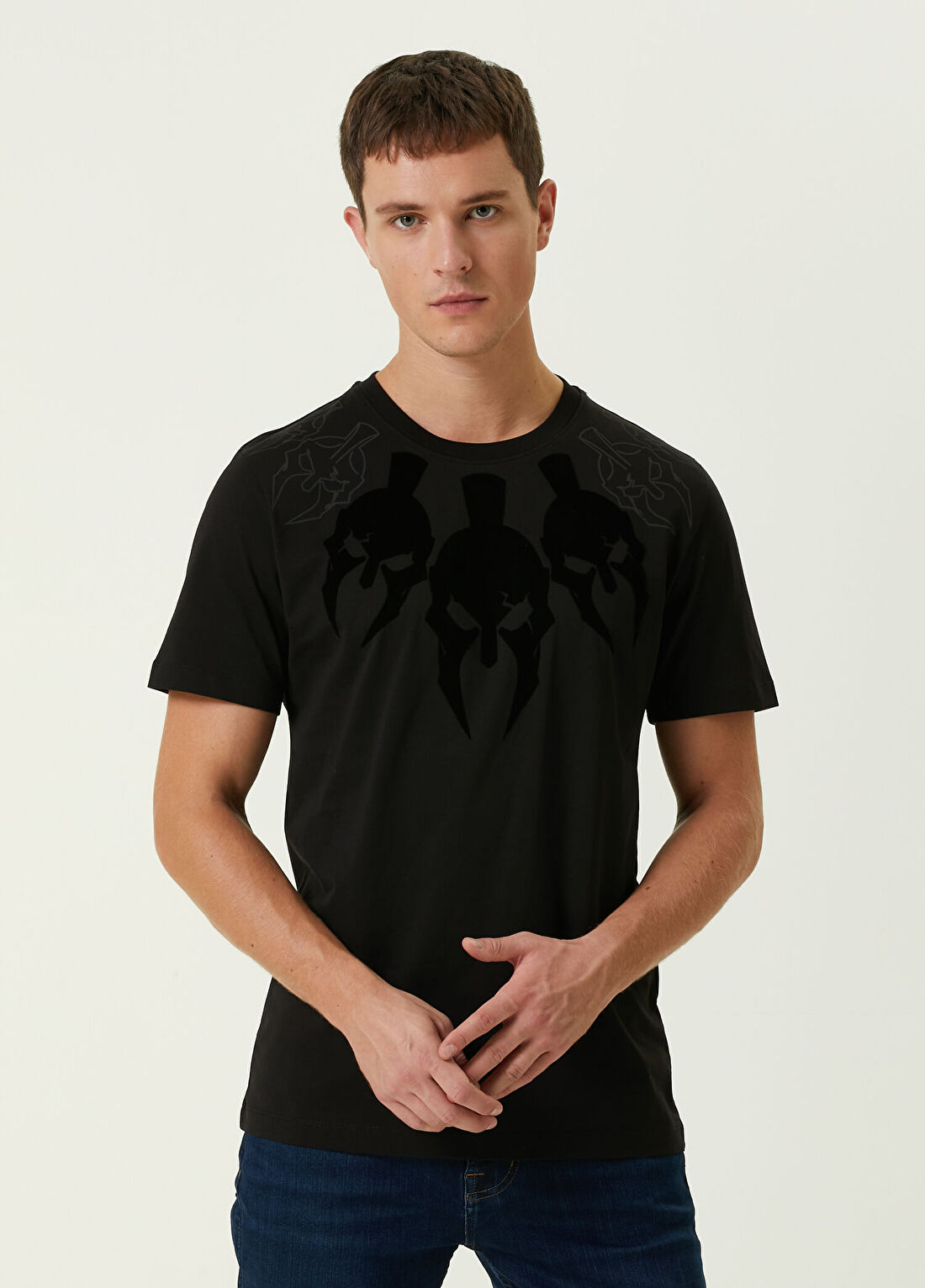 Bernotti Siyah Logolu T-shirt