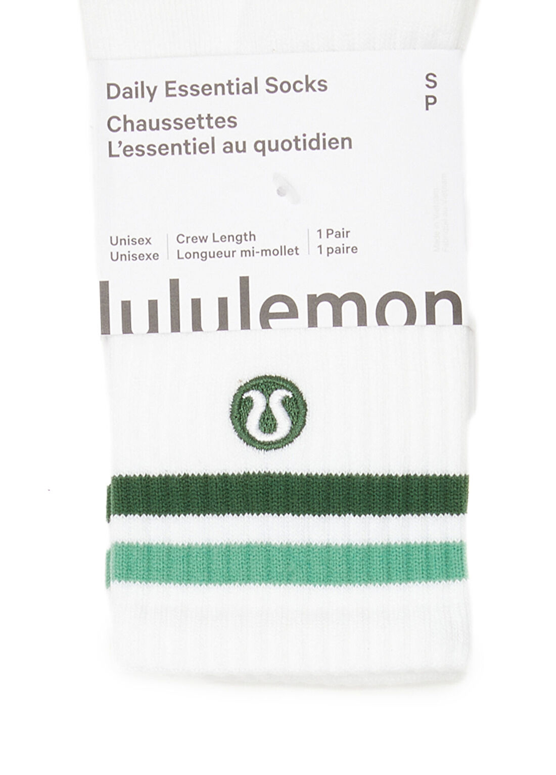 lululemon Daily Essential Beyaz Kadın Çorap görsel 2