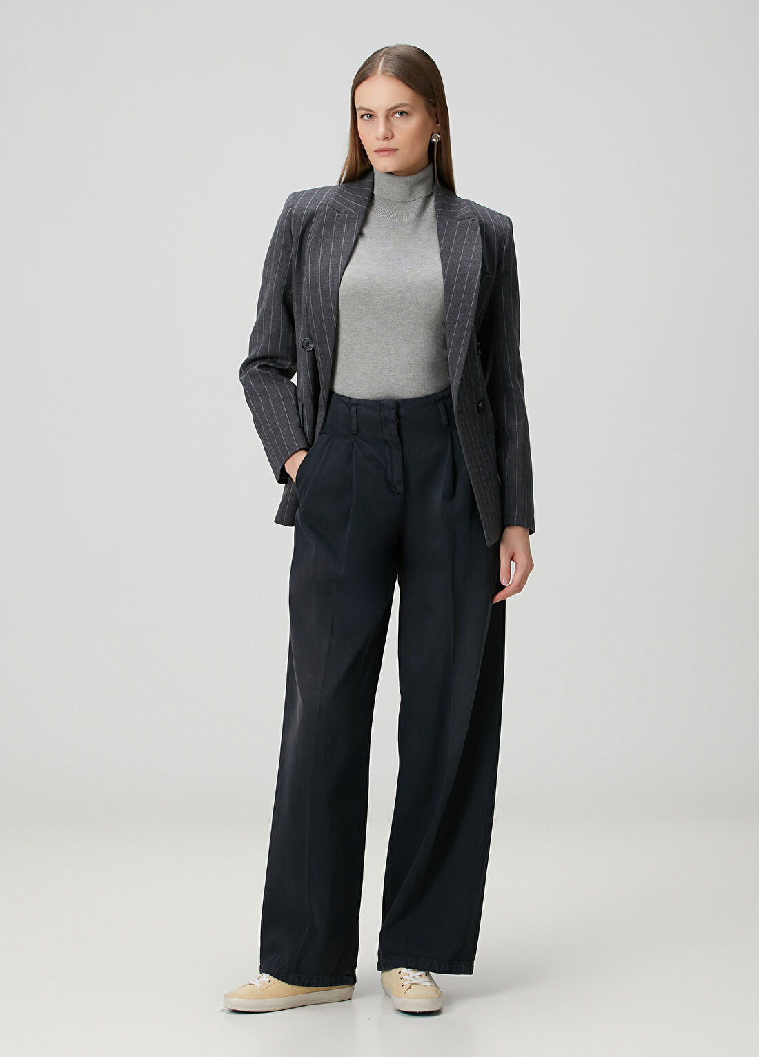 Golden Goose Journey Regular Fit Siyah Jean Pantolon