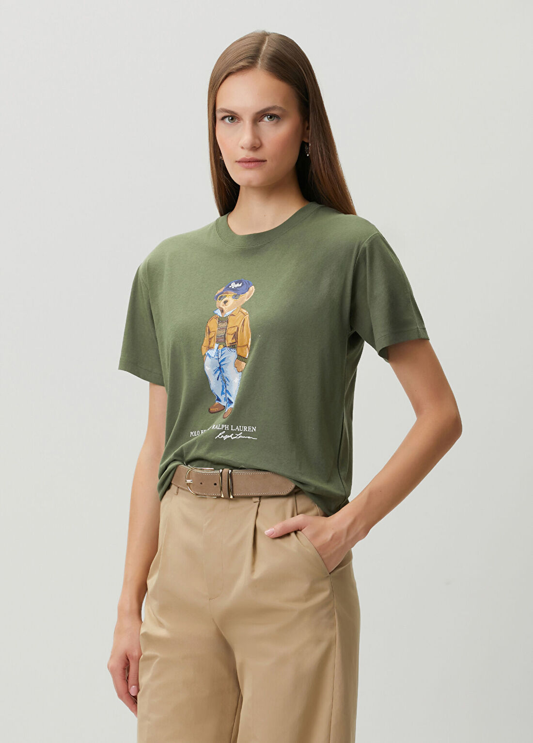 Polo Ralph Lauren Polo Bear Koyu Yeşil T-shirt görsel 3