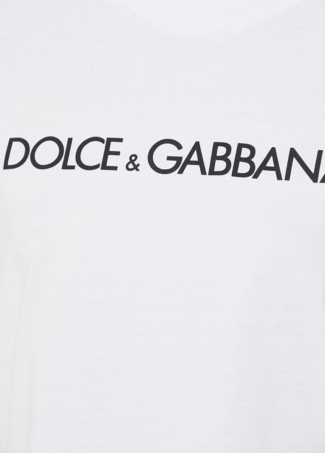 Dolce&Gabbana Beyaz Logolu T-shirt görsel 4