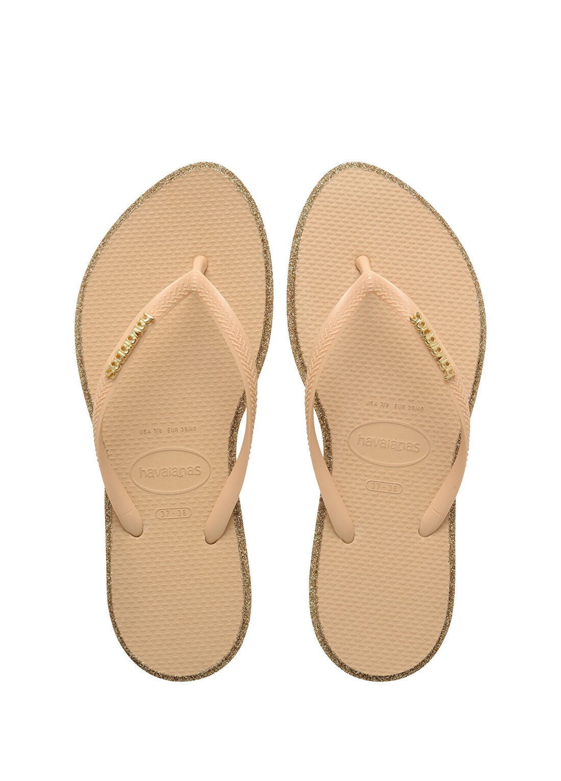 Havaianas Slim Point Glitter Gold Kadın Plaj Terliği
