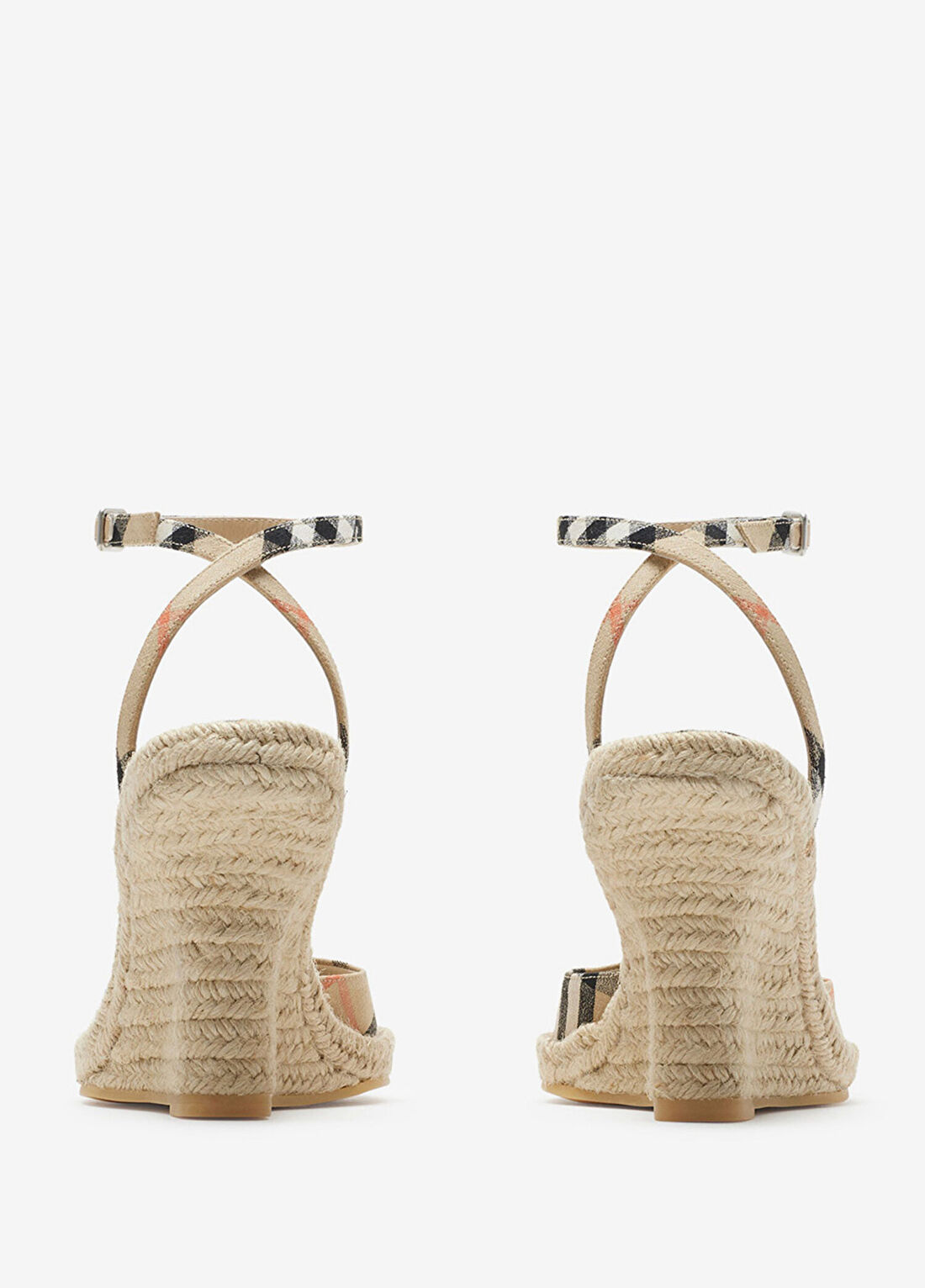 Burberry Mews Pumps Bej Kadın Espadril Topuklu Ayakkabı görsel 4