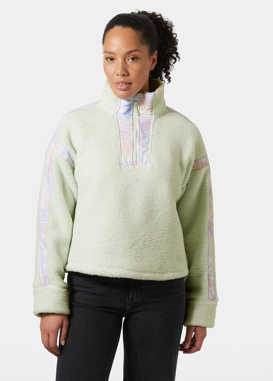 Helly Hansen W Imperial Pile Sea Foam Yarım Fermuarlı Kadın Polar Spor Sweatshirt görsel 2